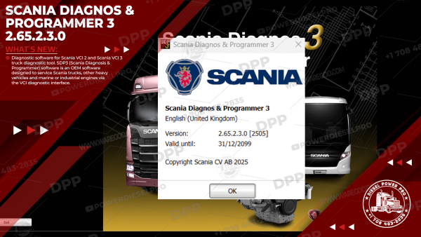 Scania SDP3 Diagnos & Programmer 3 Version 2.65 2.3 (Latest Version)