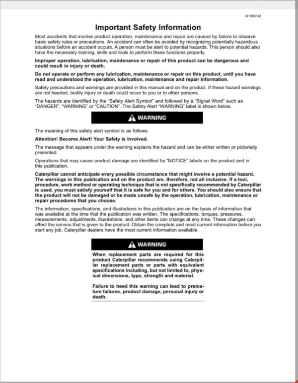 CAT Truck Tractor 776 777D 777D HAA Air System Brakes Operation and Testing RENR3324-07 Download - Image 3