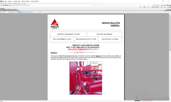 Agco Sunflower Europe UK [01.2021] Parts Books & Workshop Service Manuals