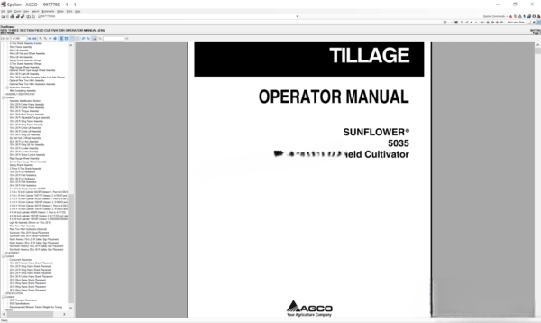 Agco Sunflower Europe UK [01.2021] Parts Books & Workshop Service Manuals - Image 2