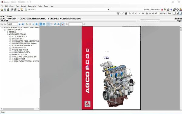 AGCO Parts North American EPC+Workshop Manuals [2021.01]