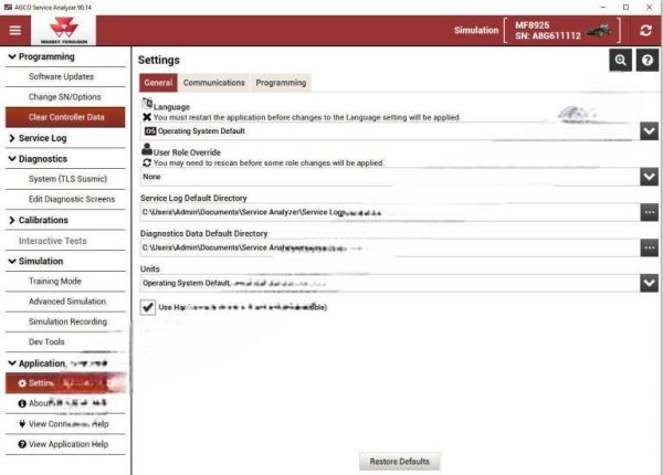 AGCO Service Analyzer 90.14 Diagnostic Software - Image 3