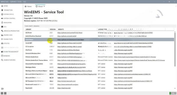 2025 AGCO WinEEM5 Service Tool 9.0 SisuDiesel Diagnostic Software - Image 3