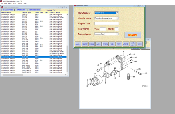 DENSO ETSI  Fuel Injection Pump ETSI Spare Parts Catalog 06.2021