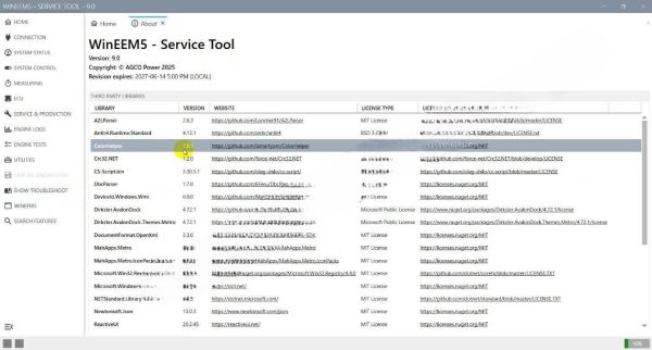 2025 AGCO WinEEM5 Service Tool 9.0 SisuDiesel Diagnostic Software - Image 4