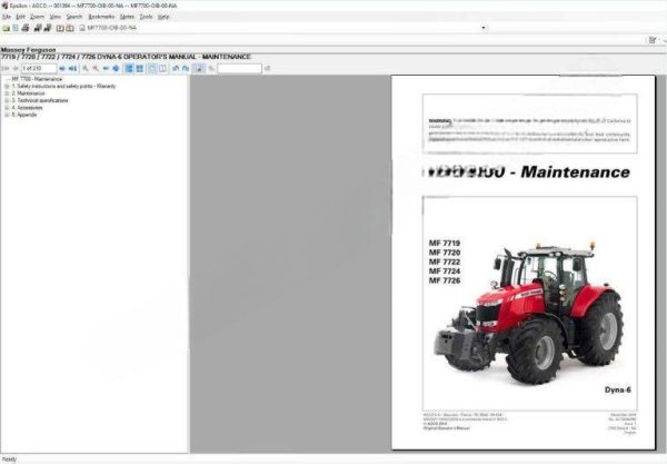 Massey Ferguson AG UK EU Europe  Parts Catalog+Workshop Service Manuals  03.2021 - Image 3