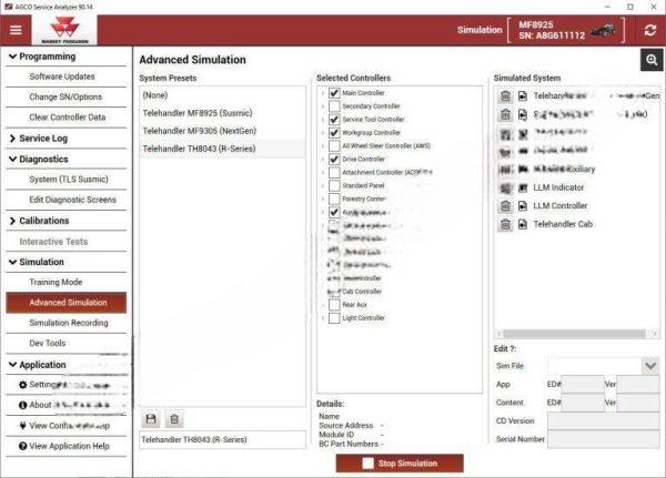 AGCO Service Analyzer 90.14 Diagnostic Software - Image 5
