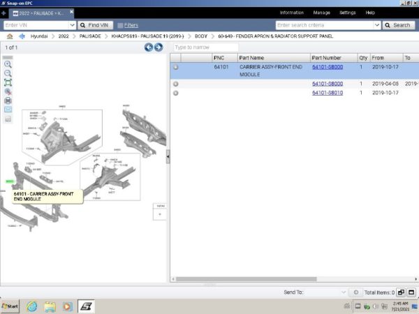 Snap-on Hyundai+KIA Global USA & Genesis USA EPC VMware 09.2021 - Image 2
