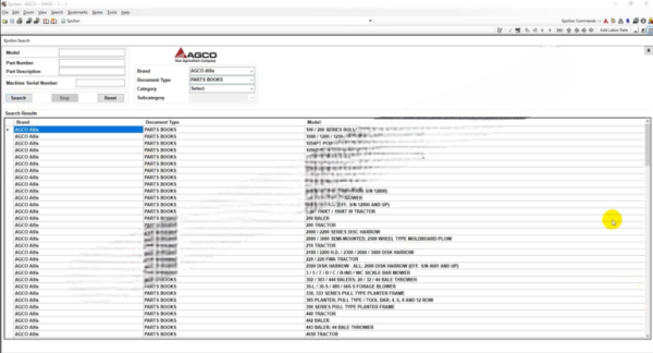 AGCO Allis NA Parts Book+Workshop Service Manual [2021.01]