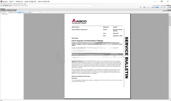 01.2021 Agco Farmhand NA  Parts Books &  Service Bulletins - Image 2