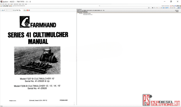 01.2021 Agco Farmhand NA  Parts Books &  Service Bulletins