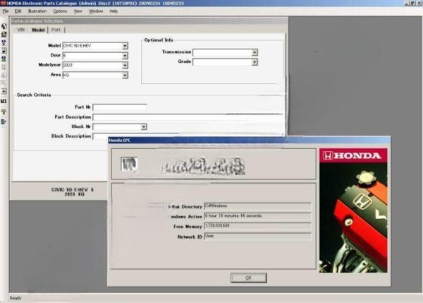 Honda EPC General [07.2023] Download VMware Version - Image 3