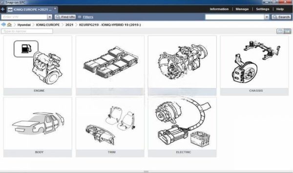 Snap-on Hyundai+KIA Global USA & Genesis USA EPC VMware [09.2021]