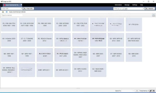 03.2021 ISUZU Commercial Vehicle EPC Snap-on NA system  Download and Installation