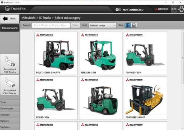 TruckTool 4.6 Diagnostic Tool for Rocla/Mitsubishi/CAT/ Unicarriers/TCM - Image 2
