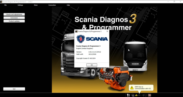 Scania SDP3 2.64.3.4.0 Diagnostics 2025 for Scania Truck/Industry and Marine