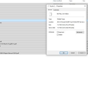 Toyota Forklift Truck Parts+Service Manuals PDF  Data Packet