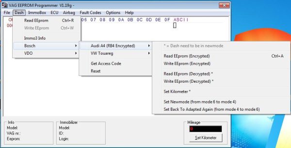 VAG EEPROM Programmer V1.19g