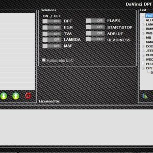 DAVINCI 1.0.28 LAST VERSION 2022 DPF EGR DTC ADBLUE OFF