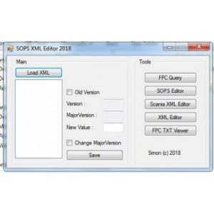Scania SOPS XML Editor New 2018 - work with new sdp3 program