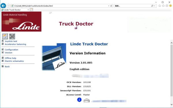 Linde Truck Doctor 2.01.05 Forklift Truck Diagnostic Free Download +Installation