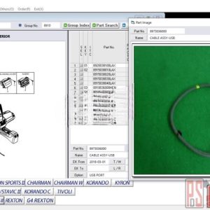 Ssangyong EPC [09.2019] Electronic Parts catalog