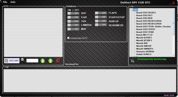 DAVINCI 1.0.28 LAST VERSION 2022 DPF EGR DTC ADBLUE OFF - Image 3