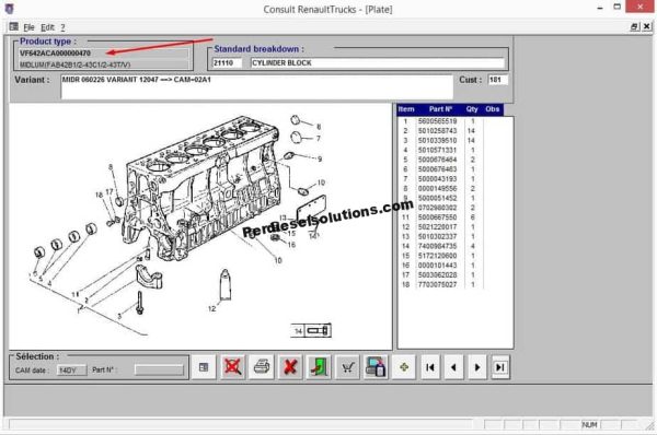 Renault Trucks Consult [10.2019] Parts Catalog - Image 2