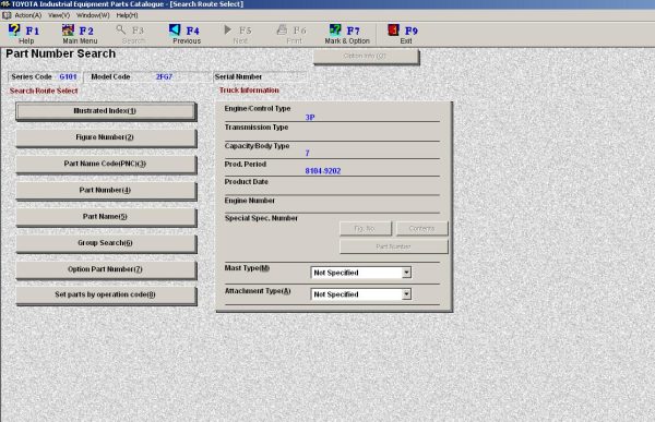 (05. 2020)Toyota Industrial Equipment Electronic Parts Catalog (EPC)  2.27 - Image 5