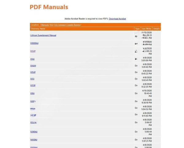 JLG Lift  Parts Manual PDF + Technical Library Service  2020 - Image 5