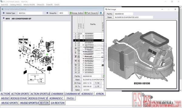 Ssangyong EPC [09.2019] Electronic Parts catalog - Image 3