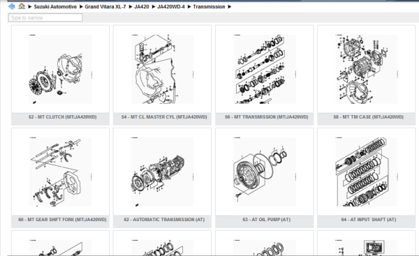 Suzuki Worldwide Automotive EPC5 2020 [05.2019] Spare Part Catalog - Image 7
