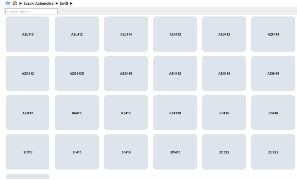 Suzuki Worldwide Automotive EPC5 2020 [05.2019] Spare Part Catalog - Image 8