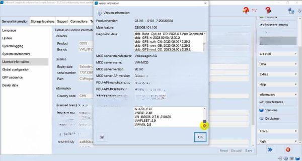 08.2023 VW ODIS 23.0.5 & 7.2.1 All Brands & ODIS-E 17.0.1 & 14.1.0 Diagnostic Software - Image 3