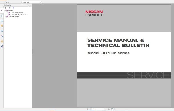 NISSAN UNICARRIERS Forklift Part Catalog & Service Manual (PDF) Updated 2018 - Image 2