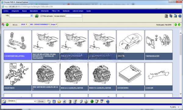 Chrysler PAIS 4 International EPC （02.2018 ）Spare Parts Catalog Remote Installation