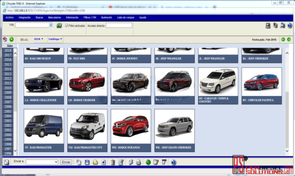 Chrysler PAIS 4 International EPC （02.2018 ）Spare Parts Catalog Remote Installation - Image 2